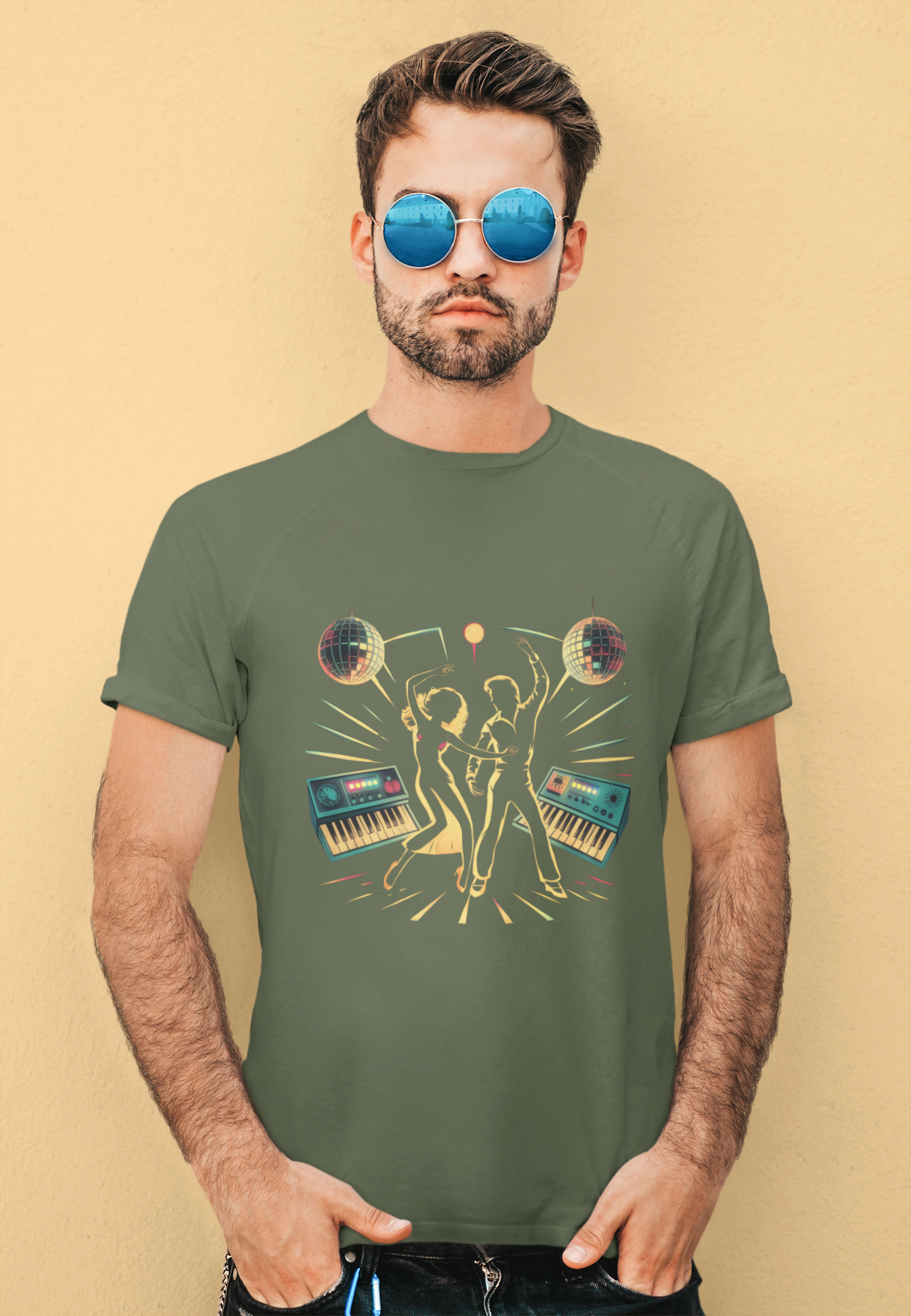 Retro Disco Gold Duo Tee