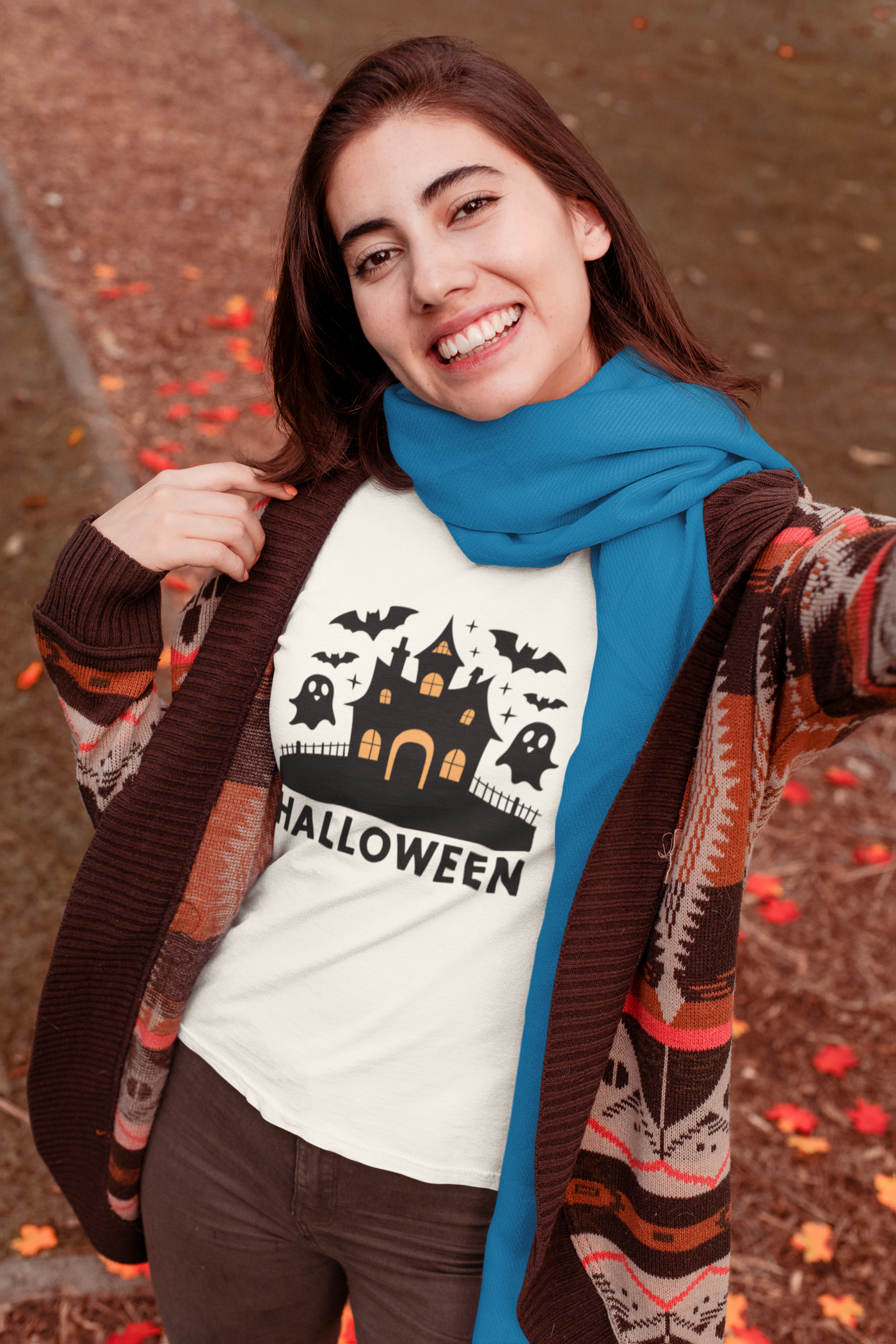 Retro Halloween House Gothic Tee