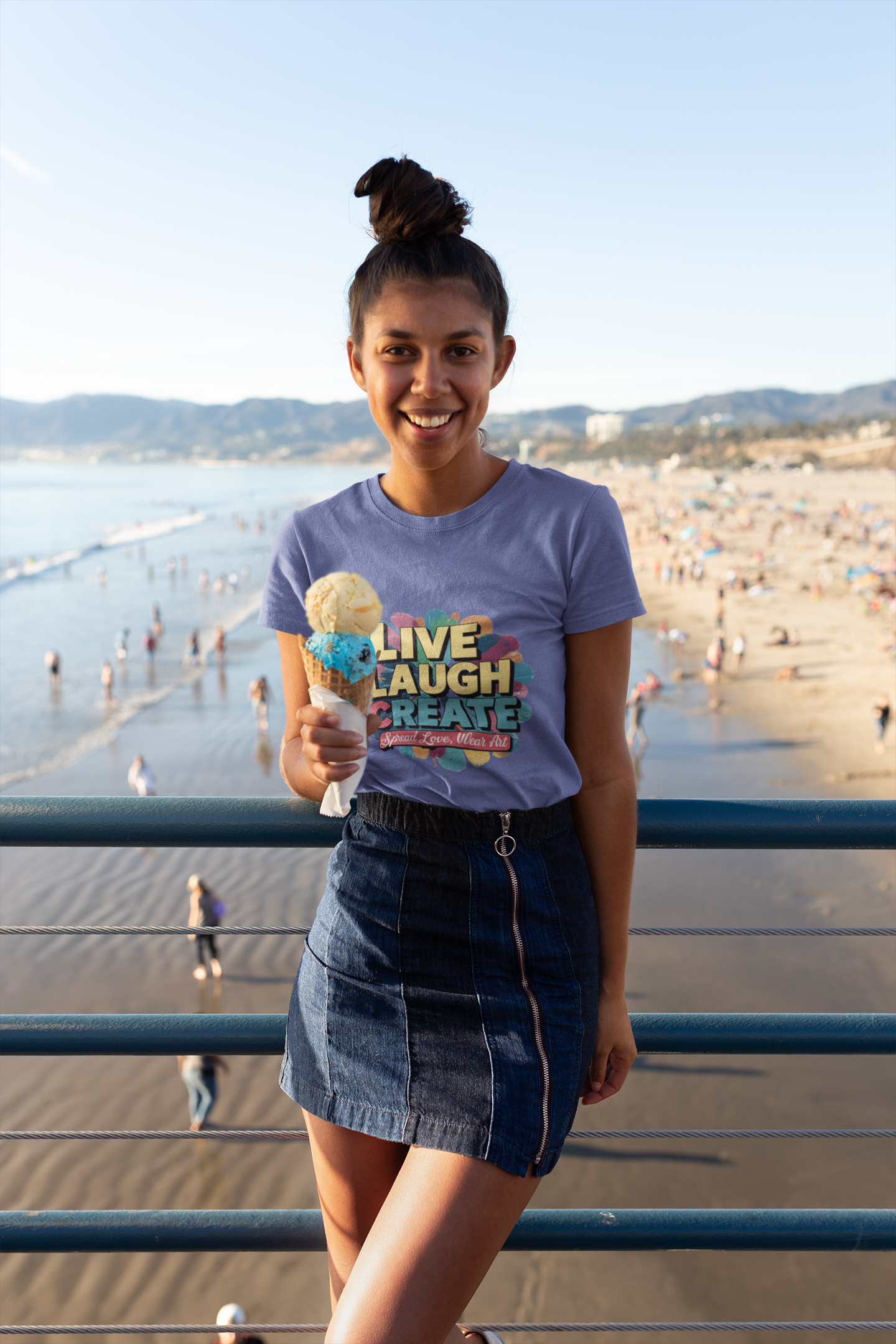 Live Laugh Create Pop Tee