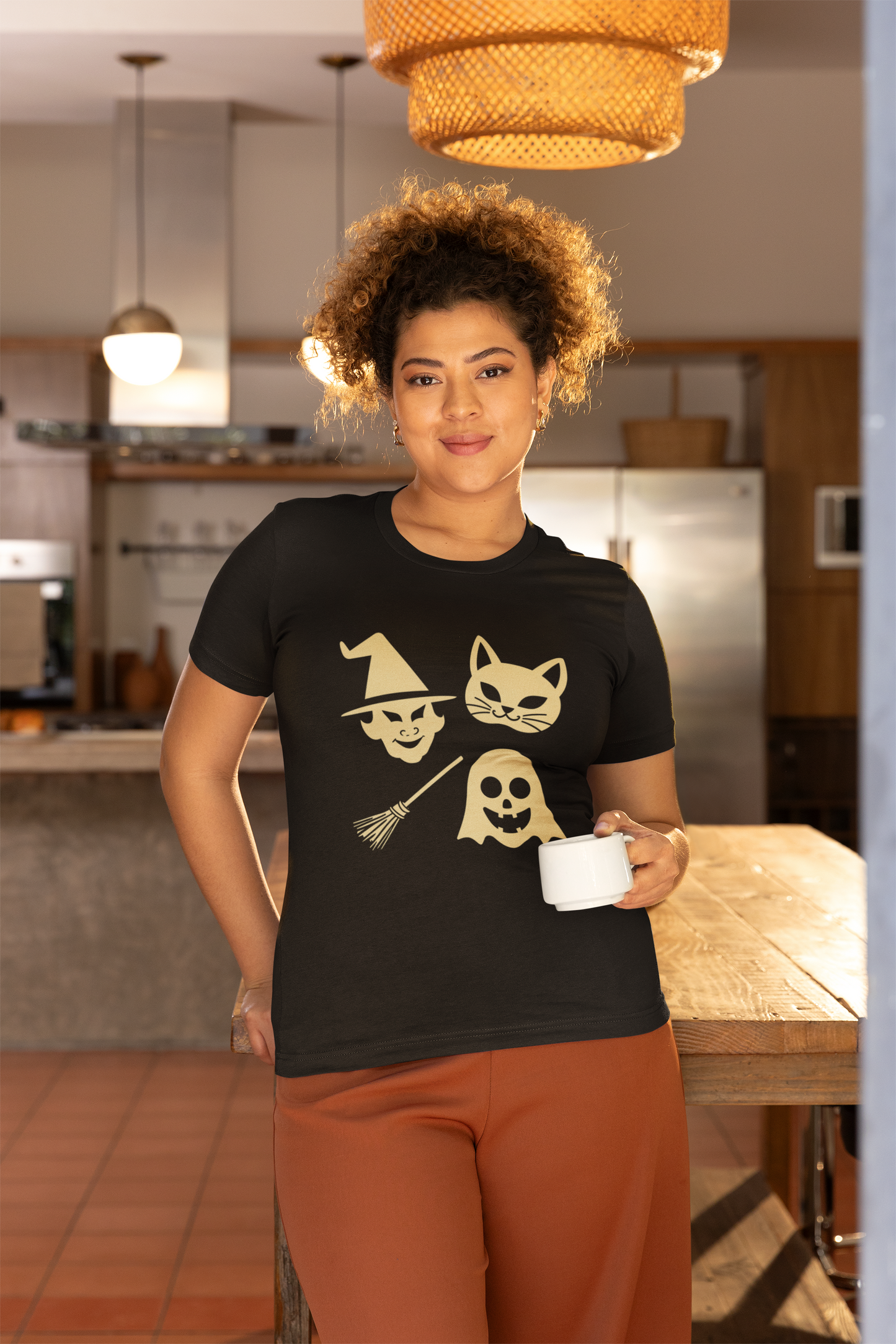 Retro Halloween Masks Tee