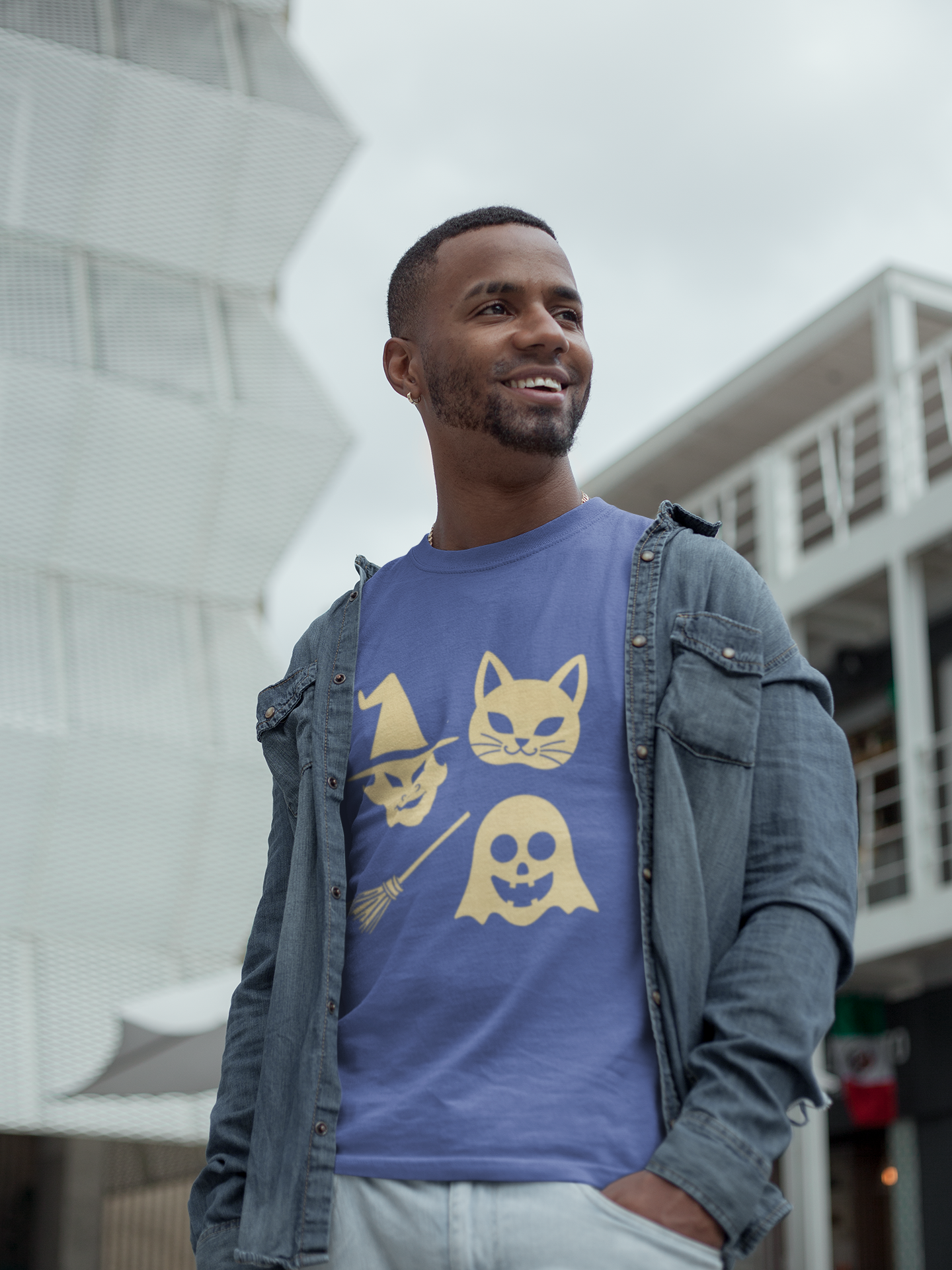 Retro Halloween Masks Tee