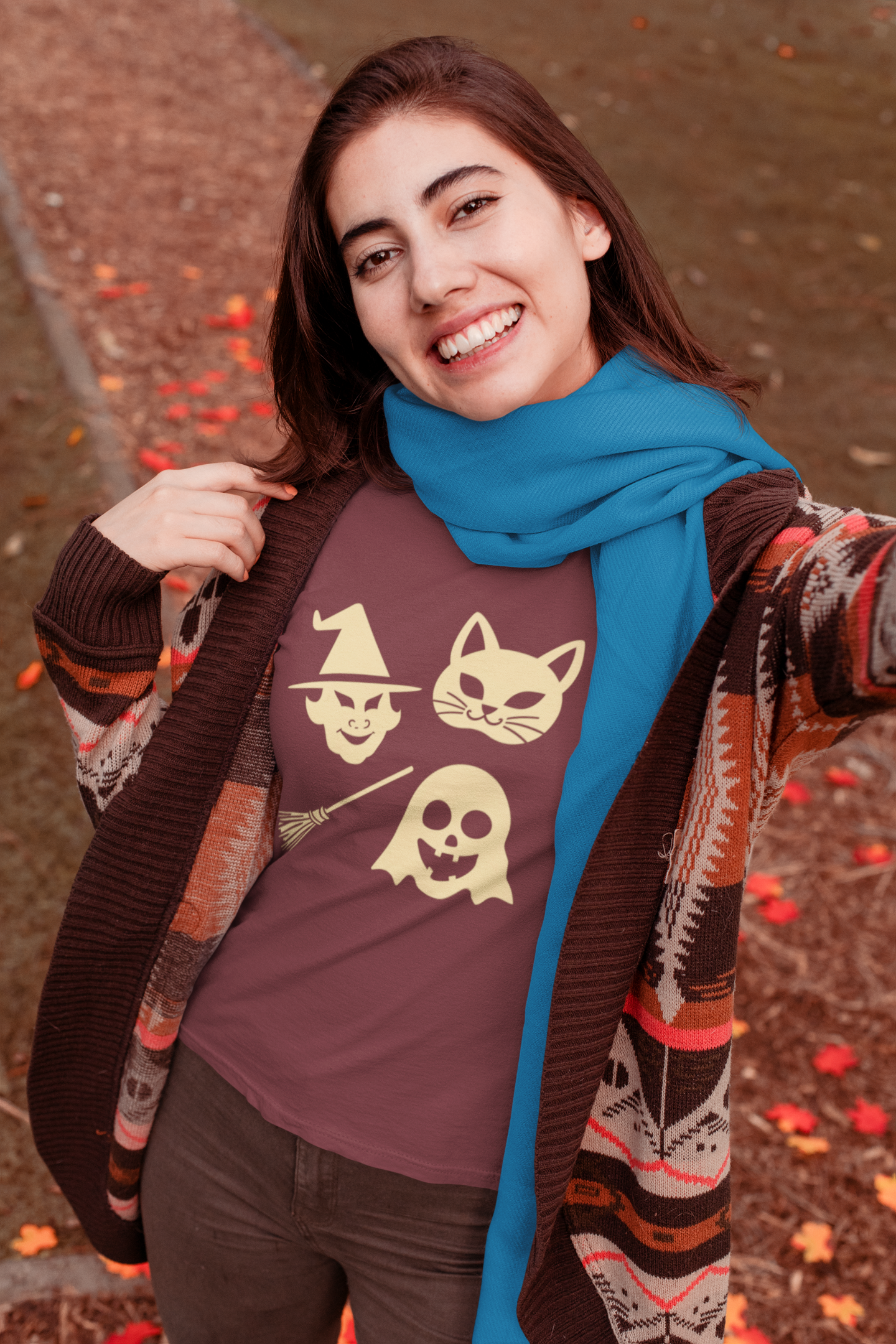 Retro Halloween Masks Tee