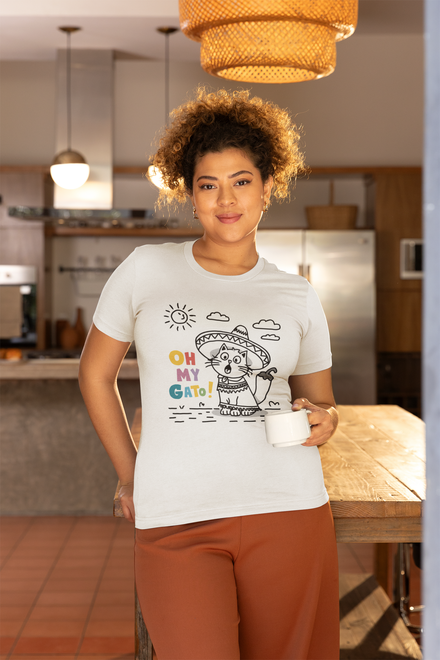 Humorous Oh My Gato! Cat Tee