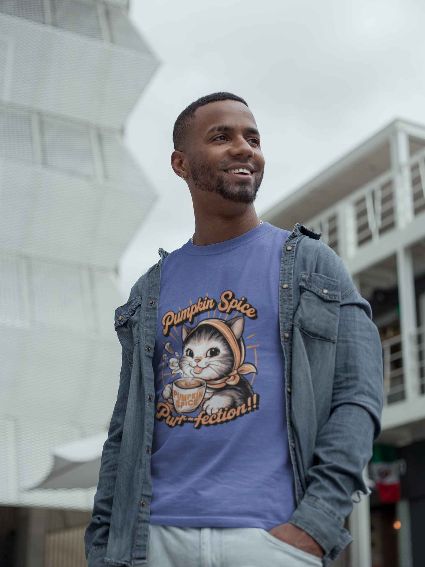 Pumpkin Spice Purr-fection Cat Tee