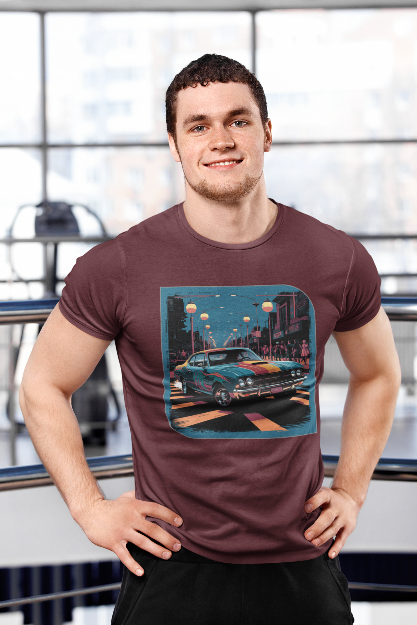 Retro Car Classic Street Light Tee