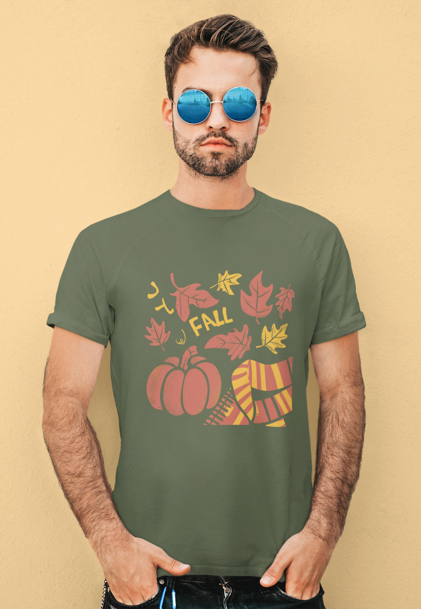 Fall Retro Images Tee