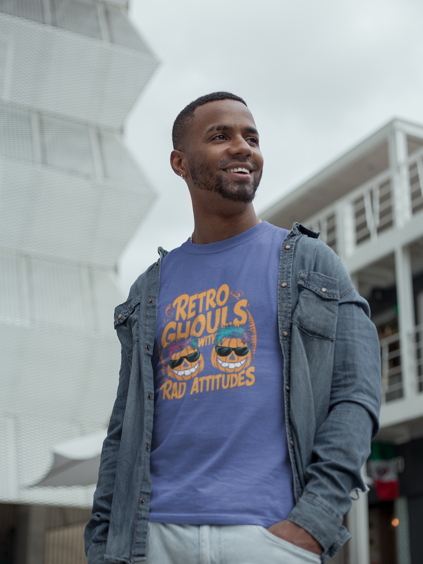 Retro Ghouls With Rad Attitudes Halloween Tee