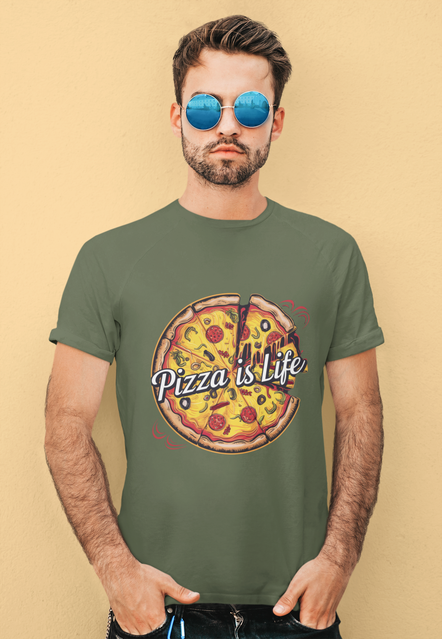 Retro Pizza is Life Tee