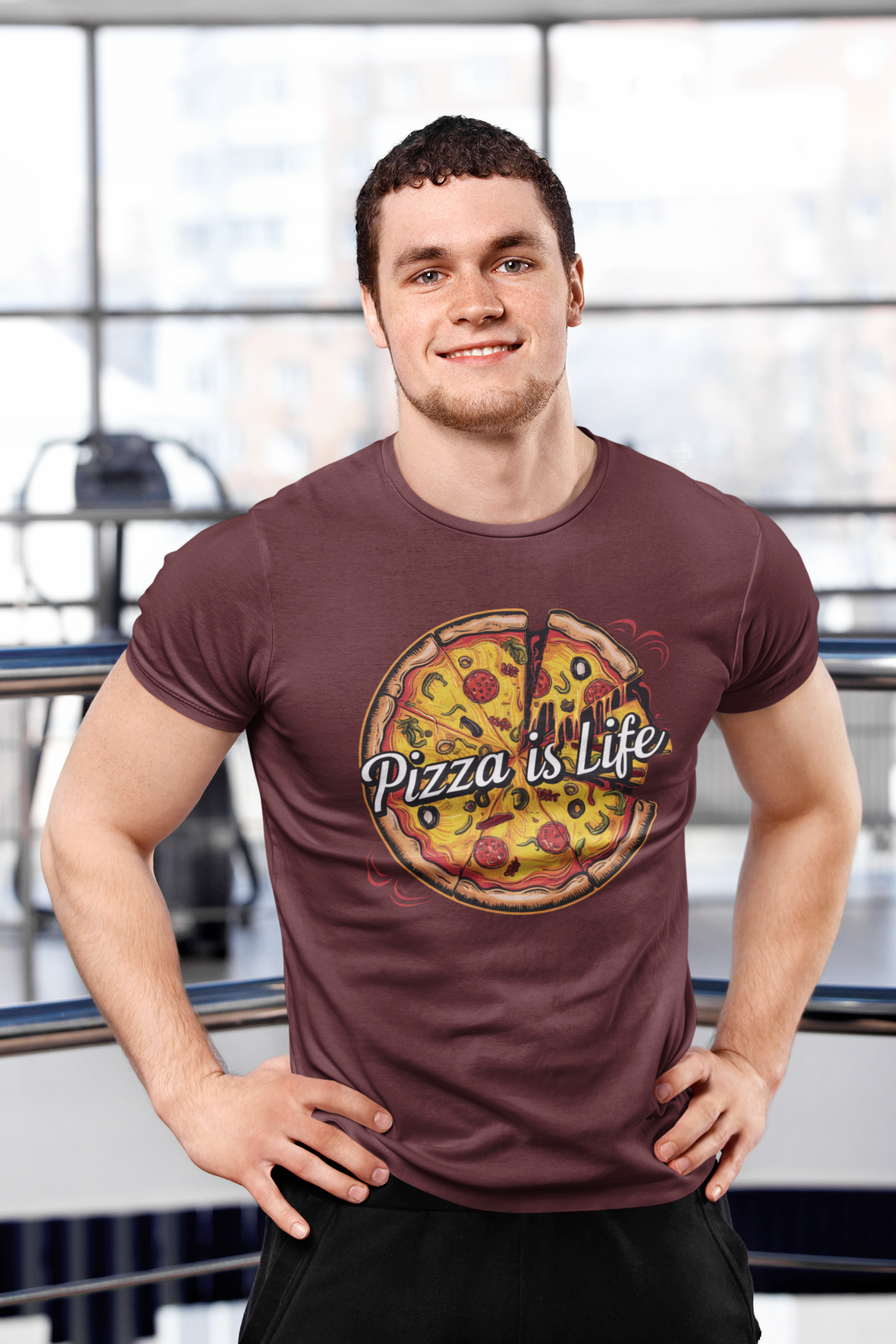 Retro Pizza is Life Tee