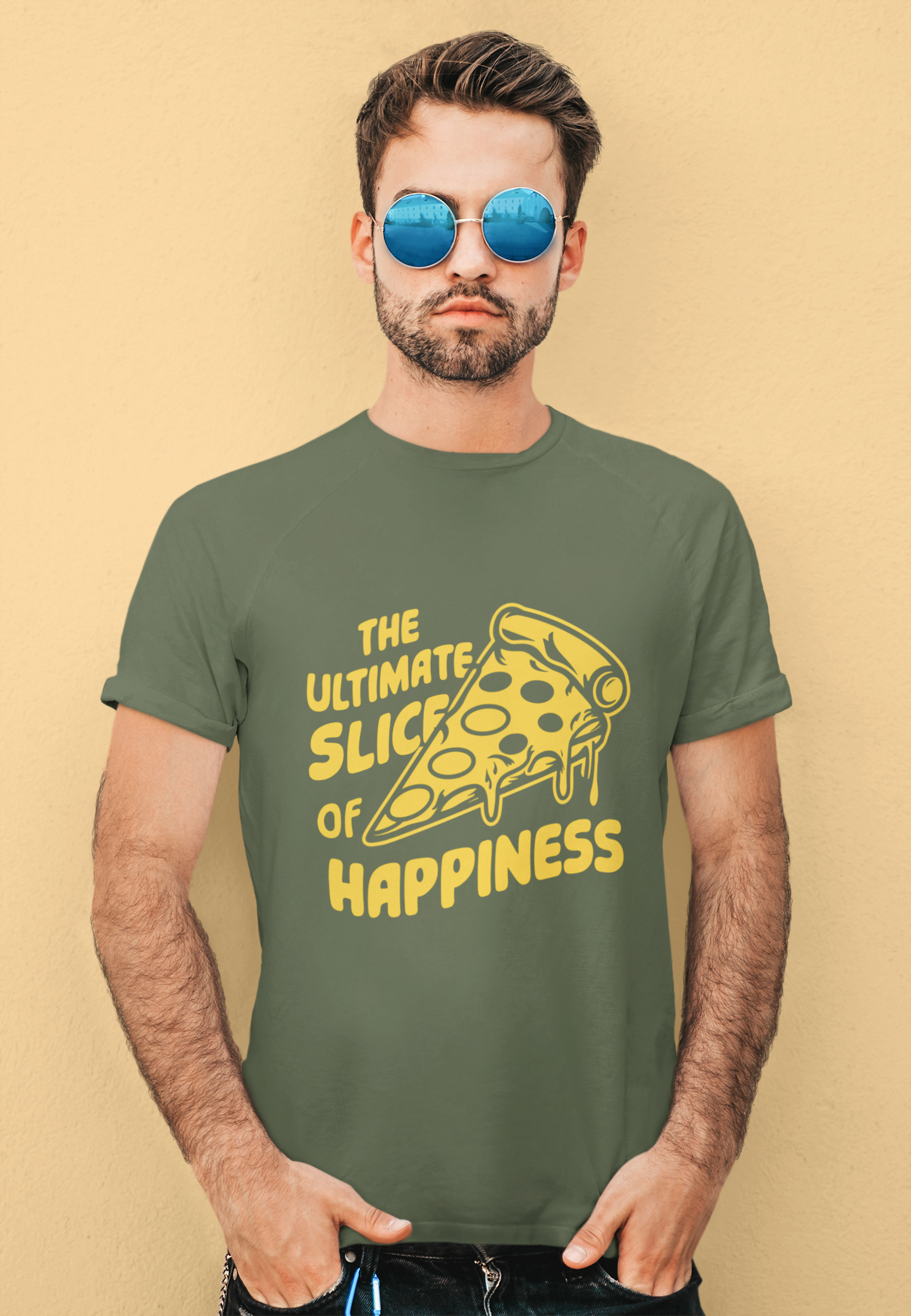 The Ultimate Slice of Happiness Retro Pizza Tee