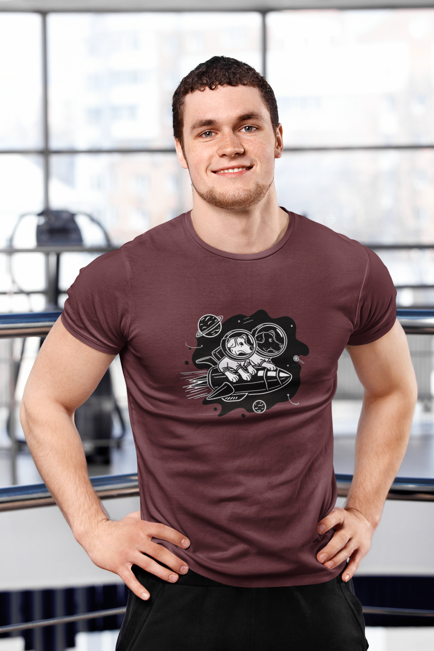 Jack Russell Terrier in Space Tee