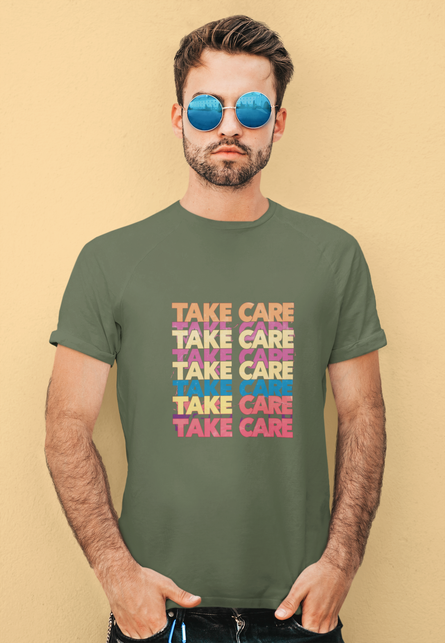 Take Care 90's Retro Pop Art T-Shirt