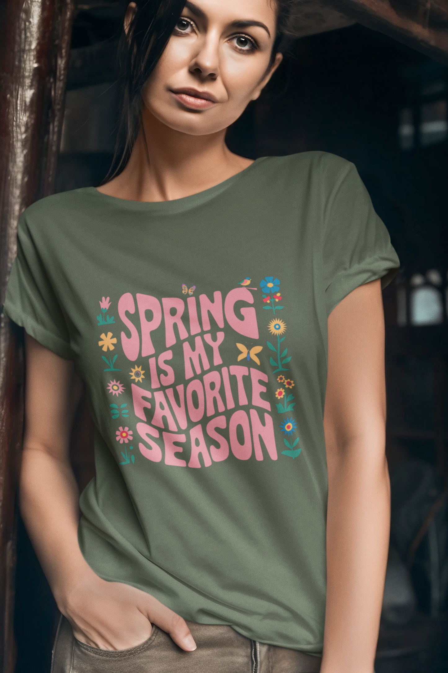 Spring is my Favorite Season Groovy Tee