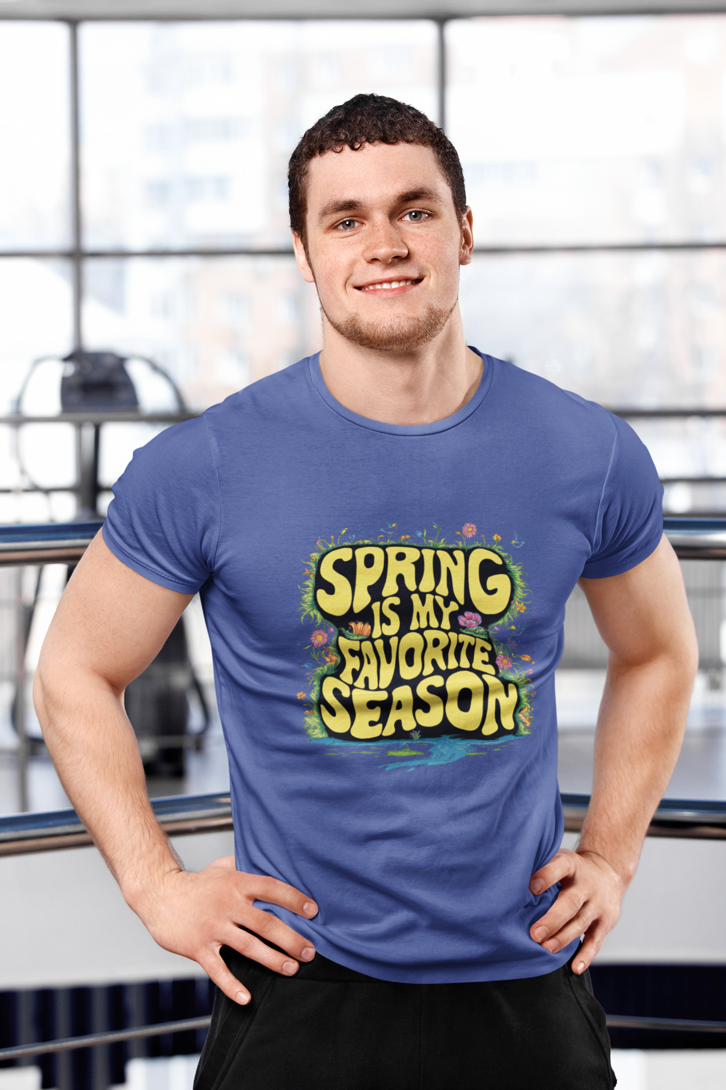 Spring is My Favorite Season Yellow Retro Tshirt