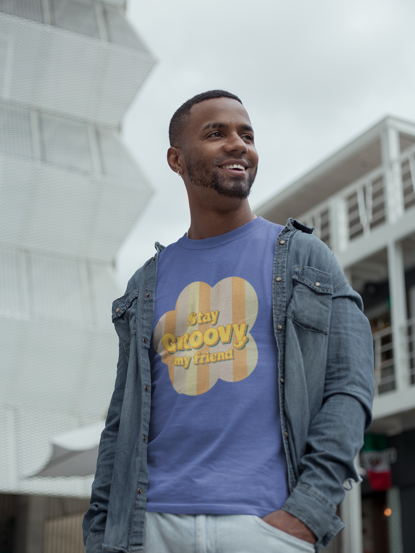 Retro Stay Groovy My Friend Tee