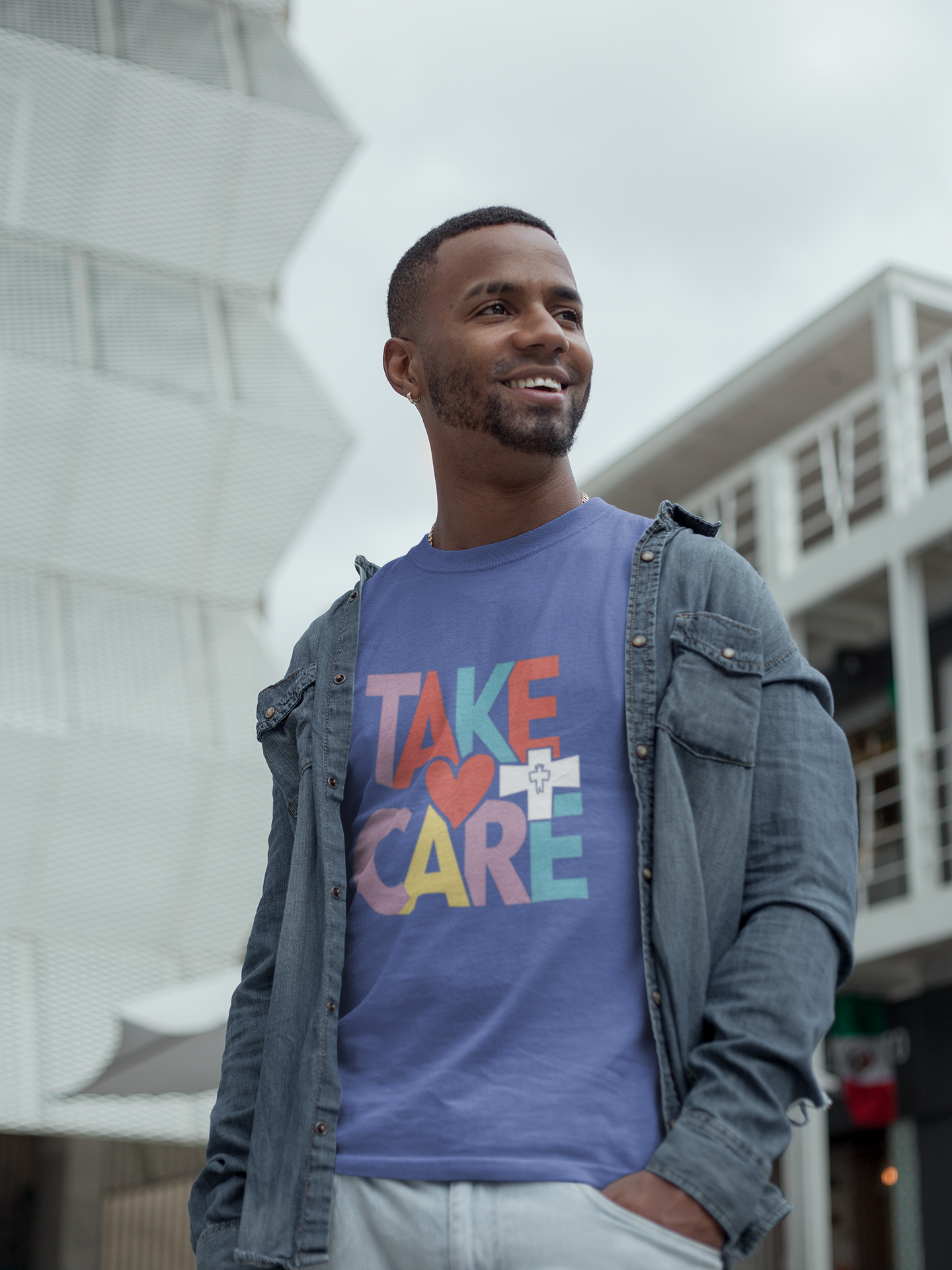 Take Care 90's Pop Art Empathy T-Shirt