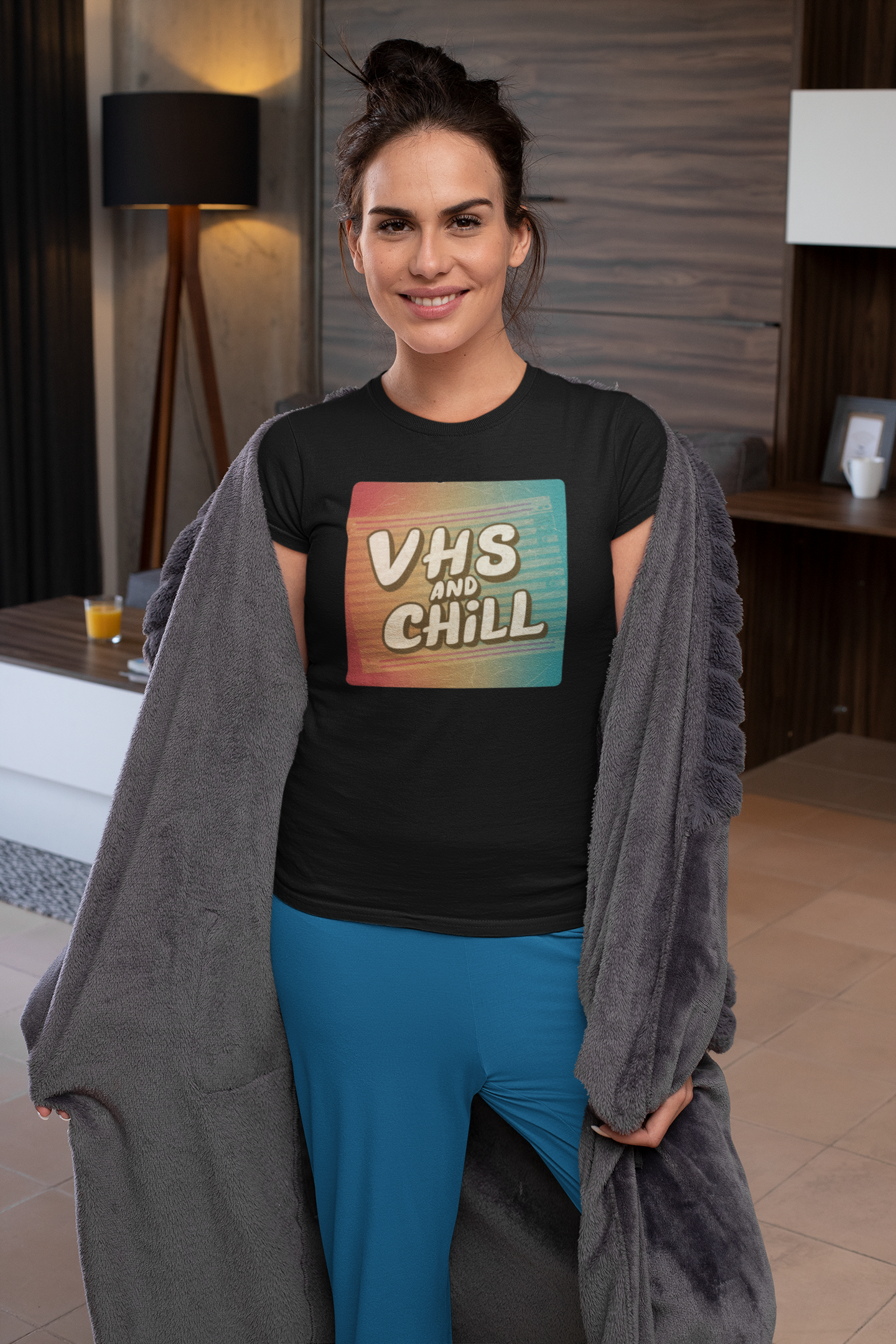 Retro VHS and Chill Colorful Tee