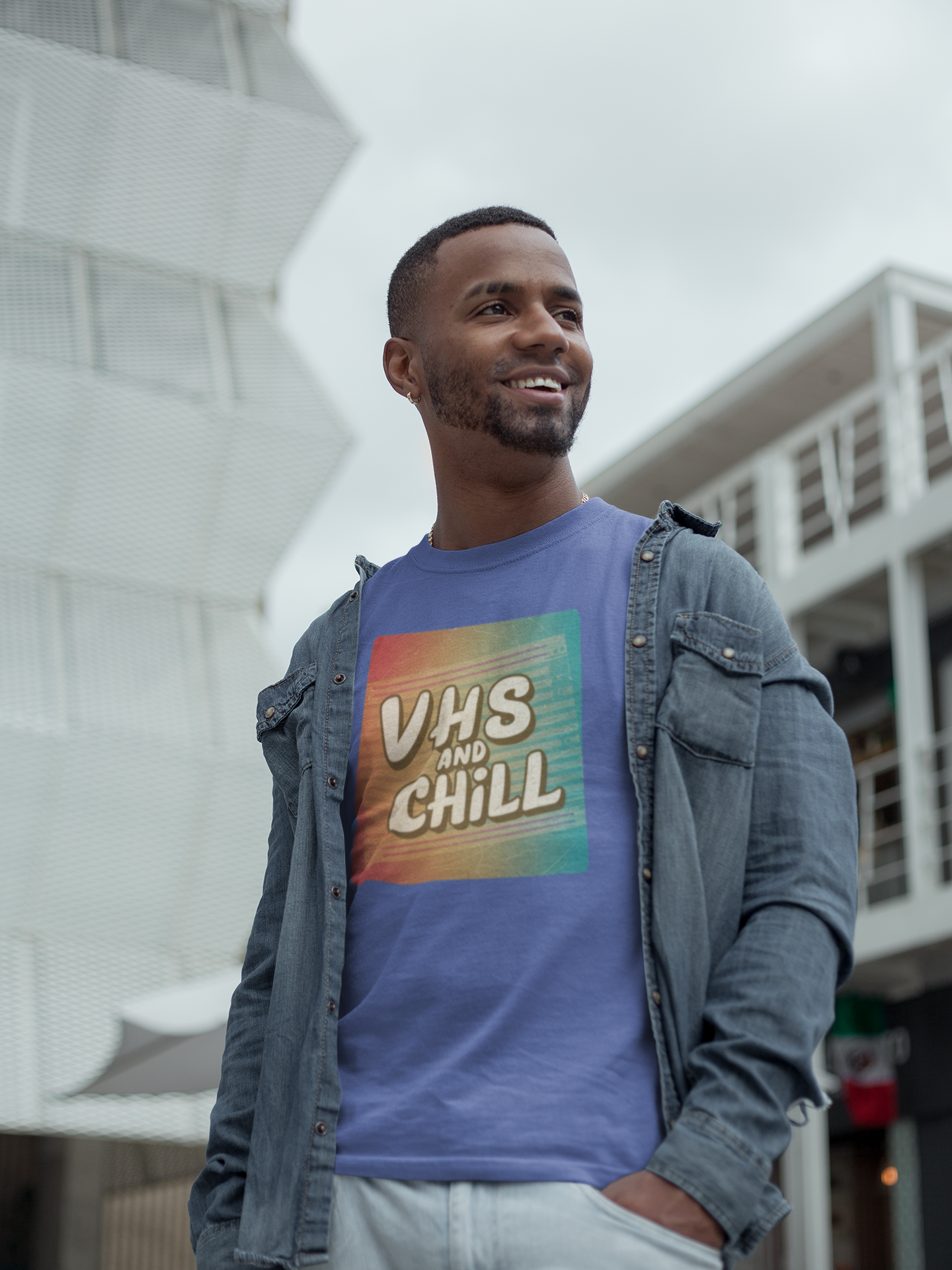 Retro VHS and Chill Colorful Tee