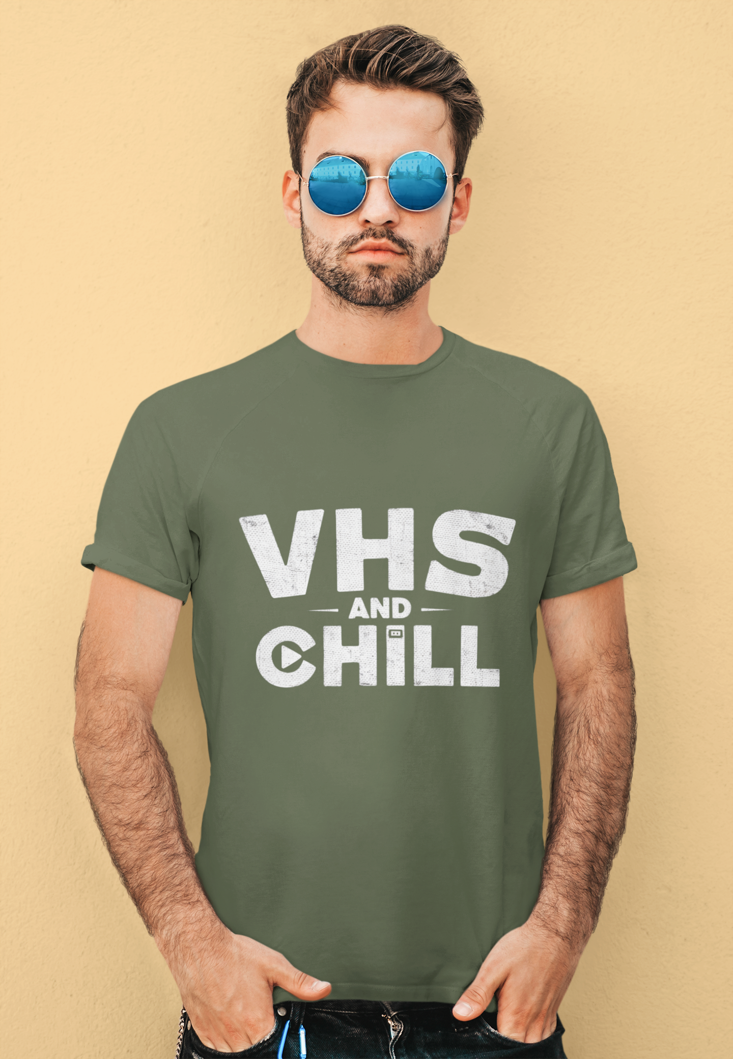 Retro VHS and Chill Humor Tee