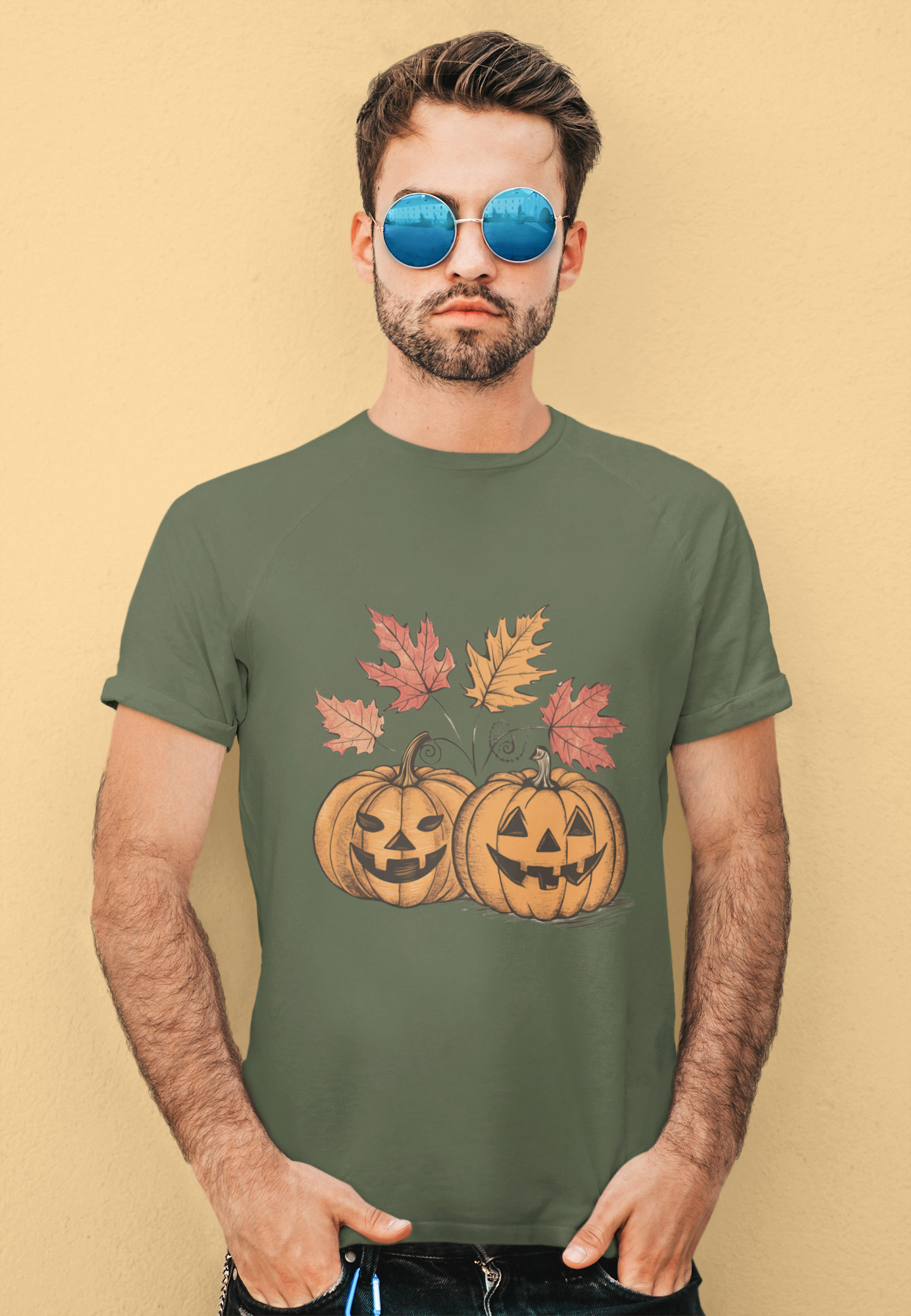 Fall Retro Pumpkins Tee