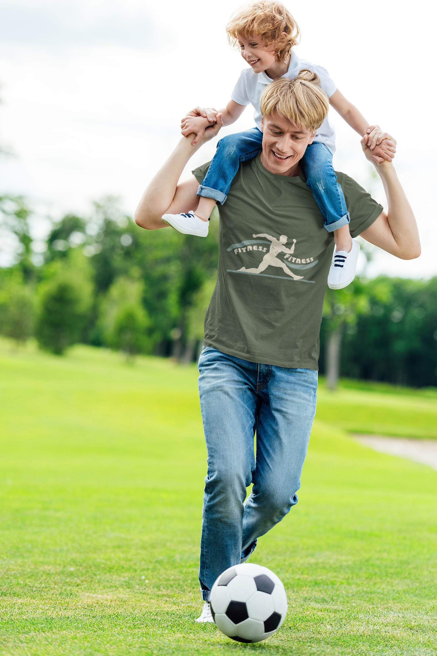 Retro Fitness Wavy Athlete Tee