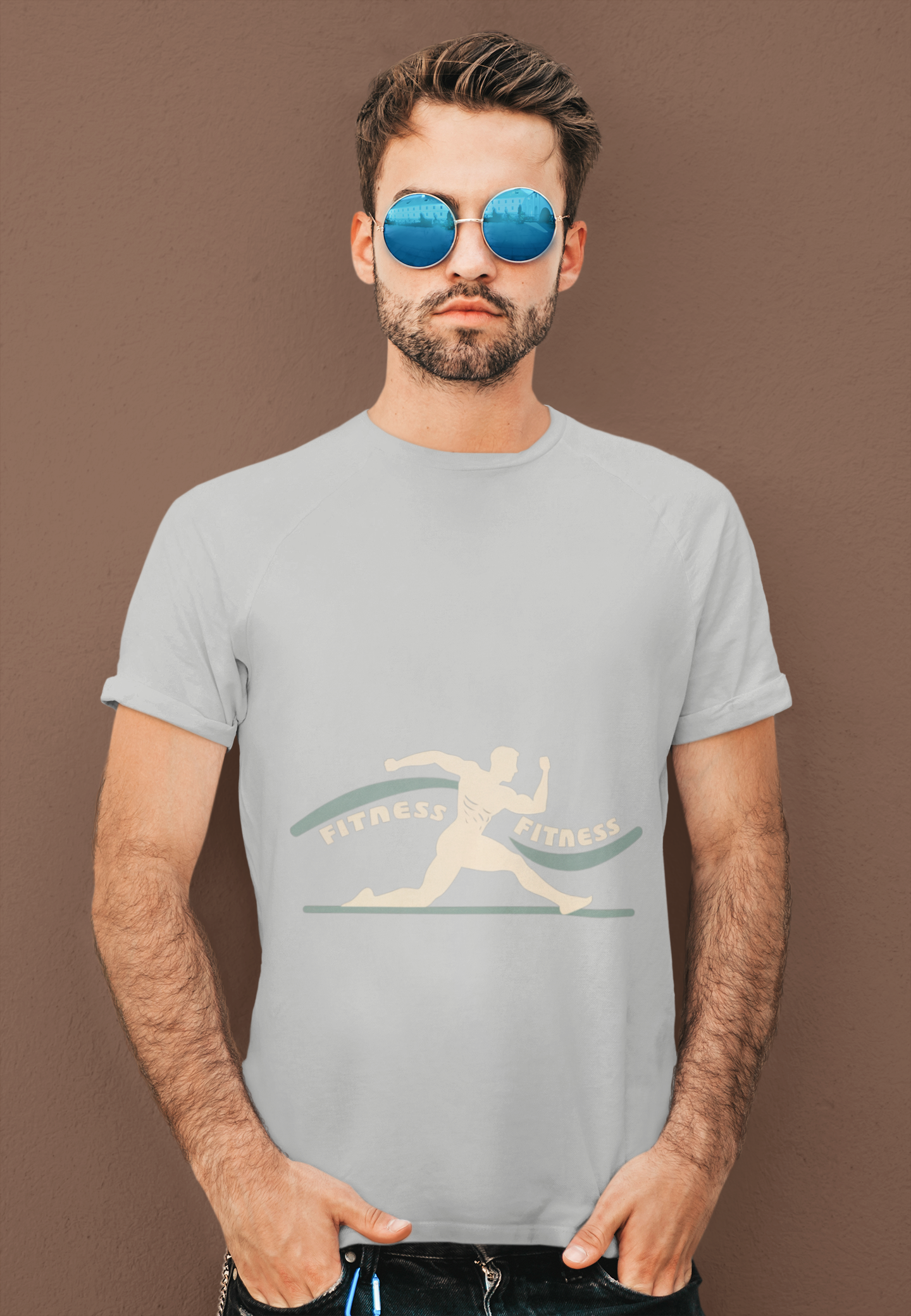 Retro Fitness Wavy Athlete Tee