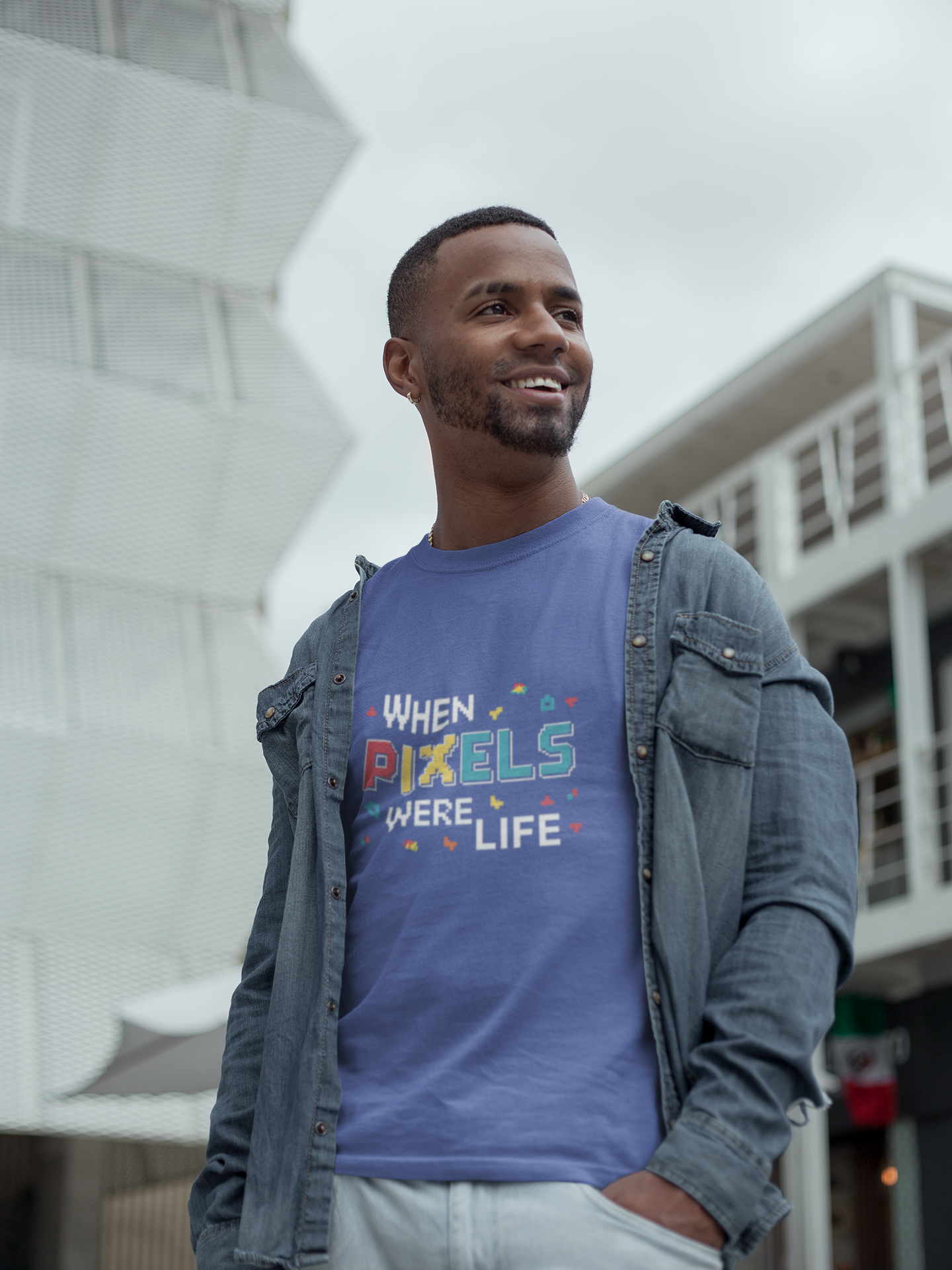 When Pixels Were Life 80s Tee