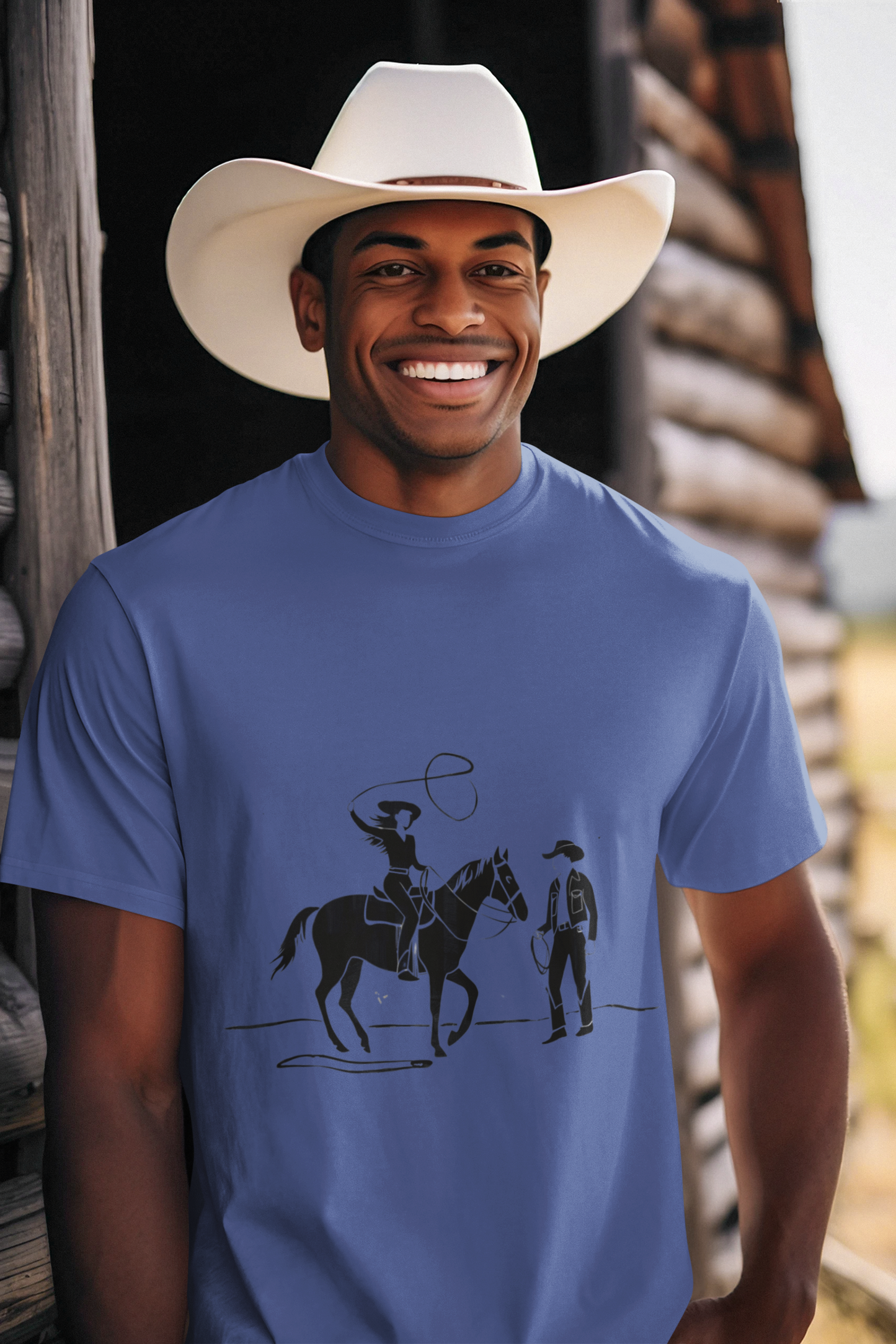 Retro Cowboy Cowgirl Tee