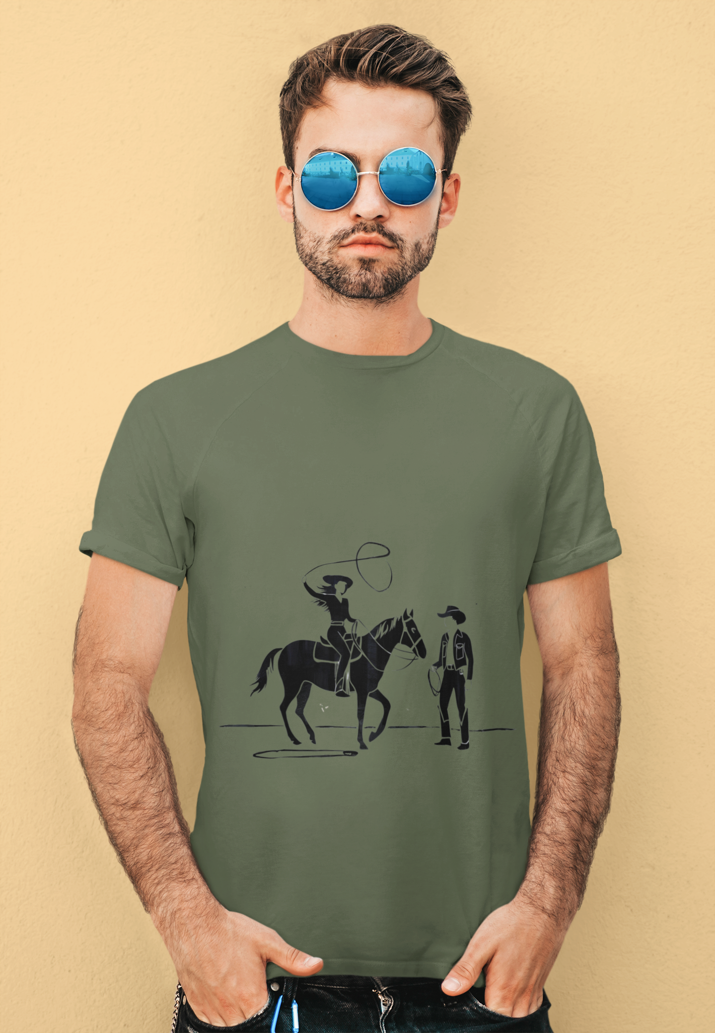 Retro Cowboy Cowgirl Tee