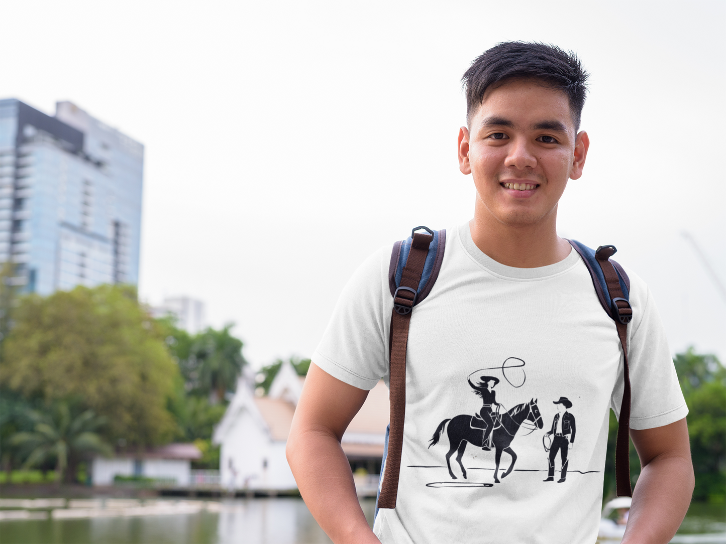 Retro Cowboy Cowgirl Tee