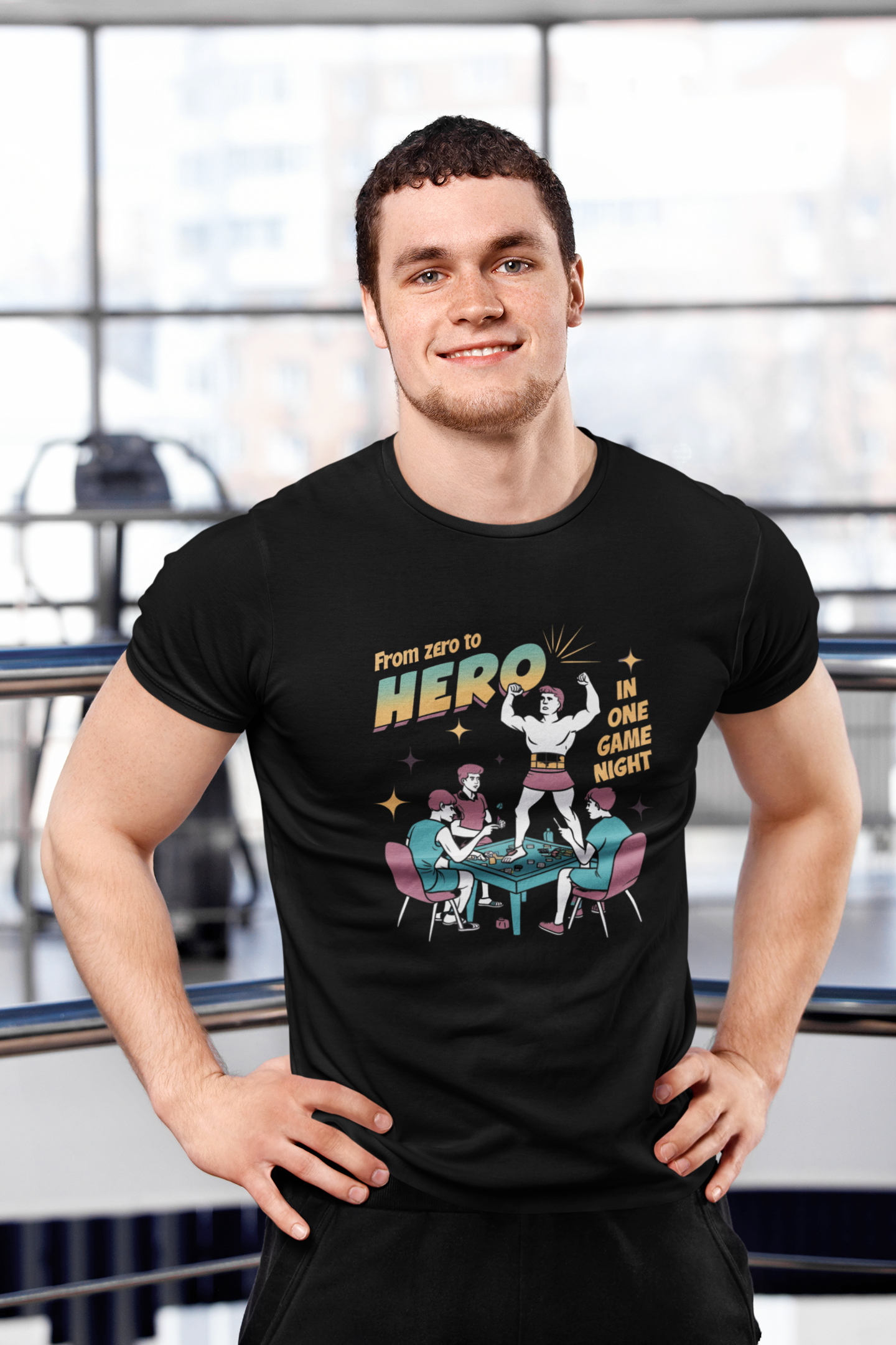 Board Game Retro Night Zero To Hero Tee