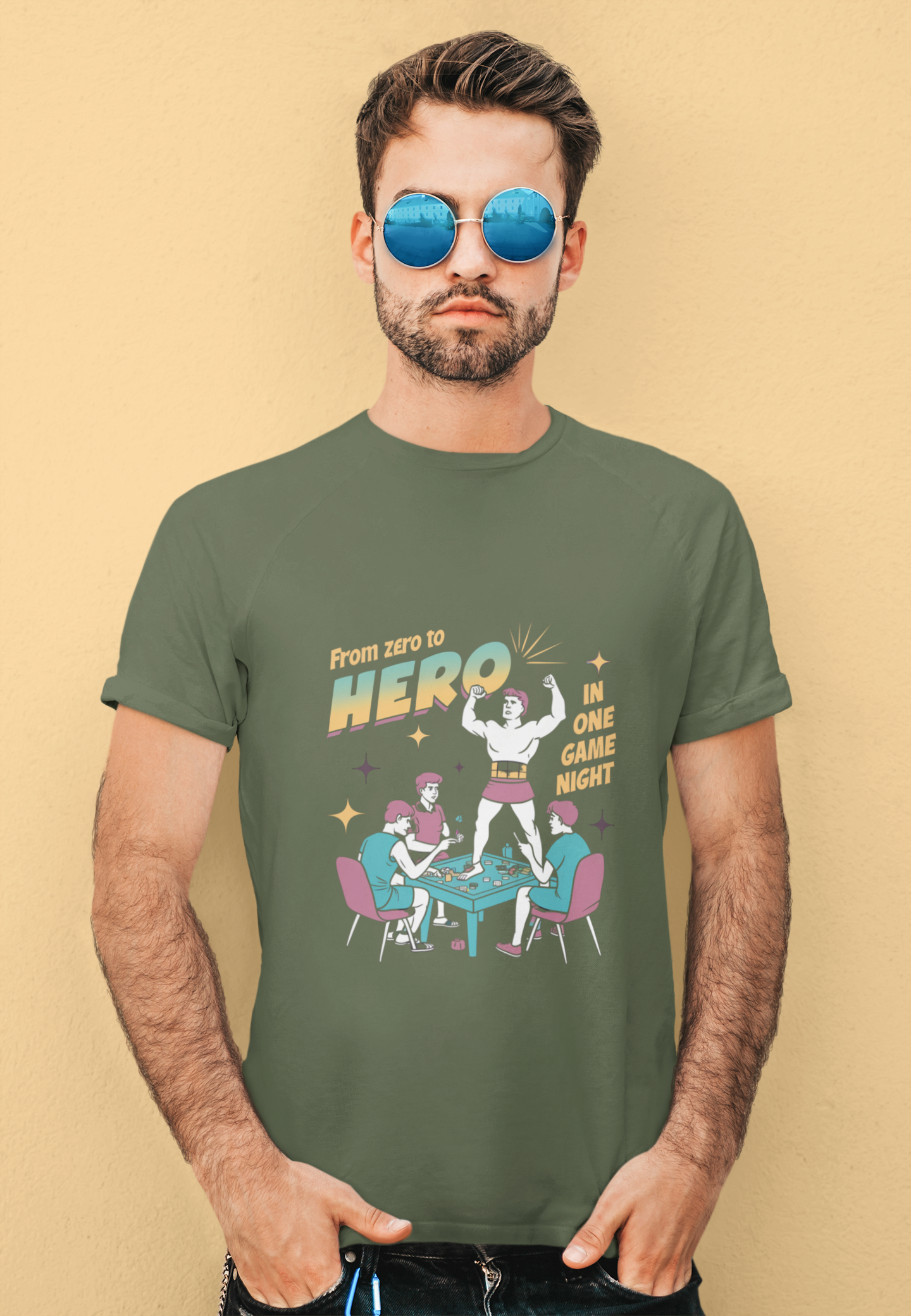 Board Game Retro Night Zero To Hero Tee