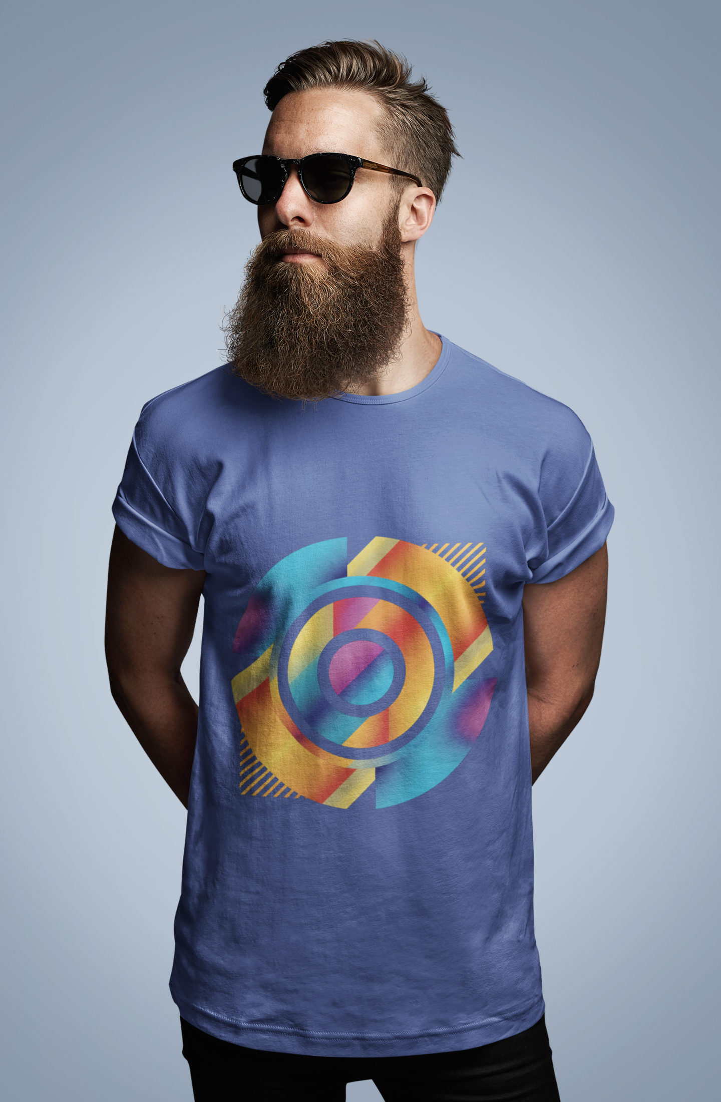 Retro Geometric Disc Tee